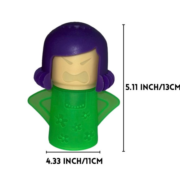 Angry Mama Microwave Steam Cleaner with Vinegar and Water (Free Microfiber cloth - Picture 7 of 7